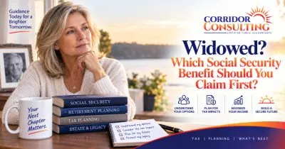 Widow reviewing Social Security survivor benefits and deciding which benefit to claim first