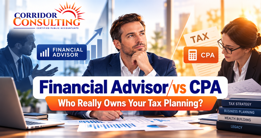 Financial advisor vs CPA for tax planning for business owners