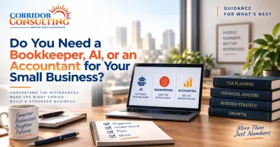 Bookkeeper vs accountant and AI for small business accounting