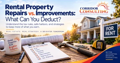 Rental property repairs vs. improvements tax deductions for landlords